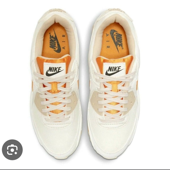 Nike Air Sneakers in Cream and Orange - Picture 1 of 5